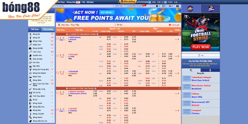 Tỷ lệ Tài Xỉu trong cá cược bóng đá